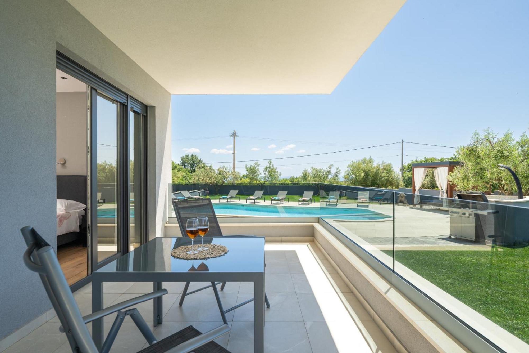 Villa Posidonia Near Pula With Sea View And Surrounded By Olive Trees Krnica Exterior foto